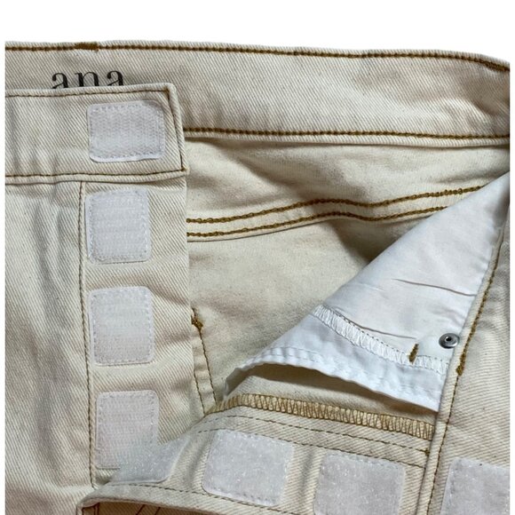 Ana Adaptive Beige Hook & Loop Fly Jeans For Women Size 30 - Picture 1 of 7